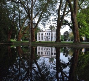 Avondwandeling door het park